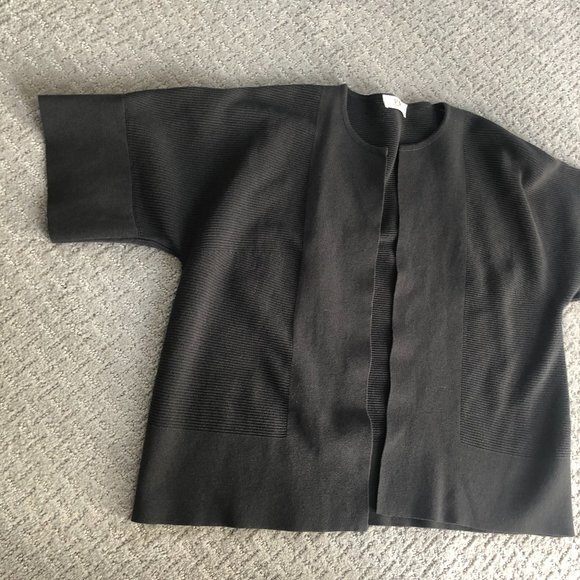 RTW Charleston Grey Short Sleeve Open Cardigan, Large - Picture 9 of 10